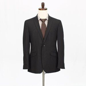 Kenneth Cole 40R Brown Solid 2-Button Sport Coat Blazer Jacket G909